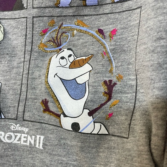 DISNEY FROZEN UGC Girls Size 6 graphic character shirt Short Sleeve Elsa Anna - Picture 7 of 10